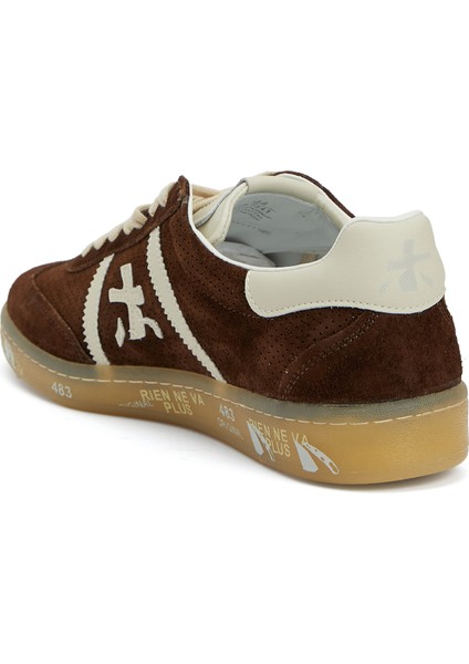 Bonnie Kahverengi Erkek Deri Sneaker modelleri