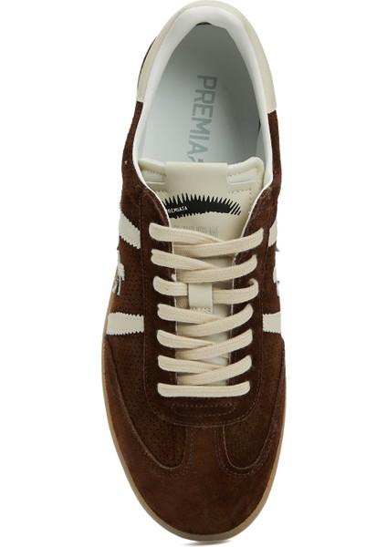 Bonnie Kahverengi Erkek Deri Sneaker fırsatları