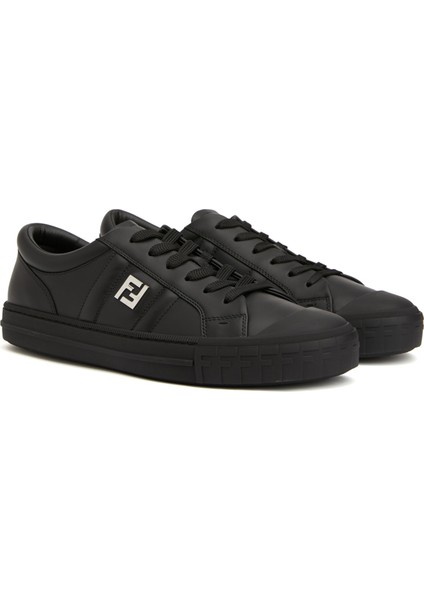 Siyah Erkek Deri Sneaker