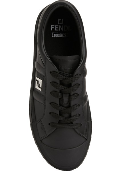Siyah Erkek Deri Sneaker