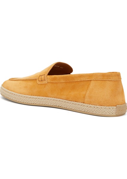 Turuncu Erkek Süet Loafer