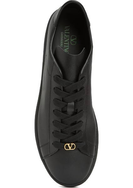 Siyah Erkek Deri Sneaker