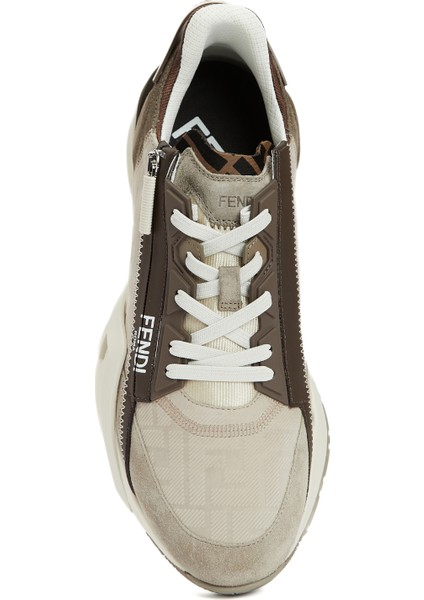 Flow Bej Erkek Deri Sneaker