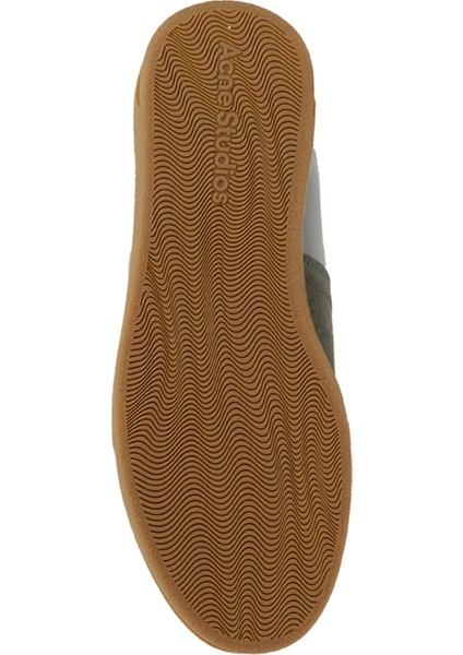 Gri Logo Detaylı Erkek Deri Sneaker indirimleri