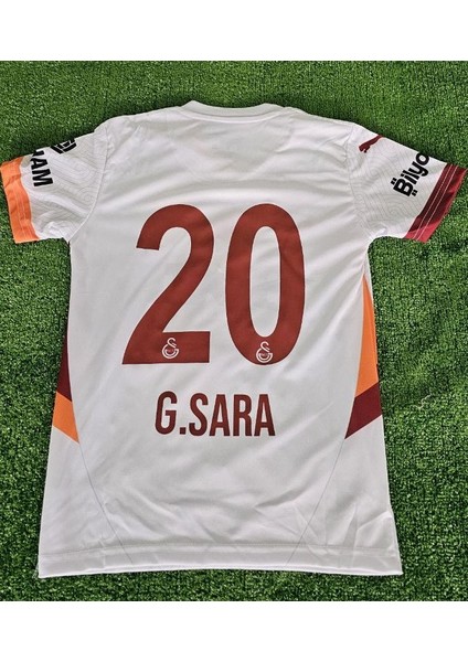 2024/25 G.s.k Gs/galætasaræy #gabriel Sa'ra #20 Deplasman Forması Beyaz