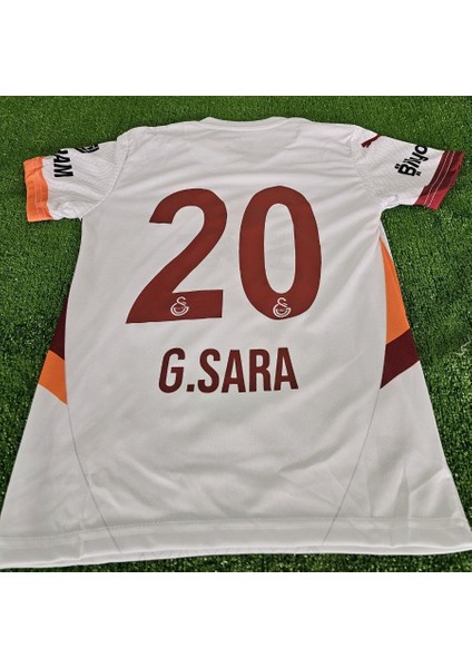 2024/25 G.s.k Gs/galætasaræy #gabriel Sa'ra #20 Deplasman Forması Beyaz
