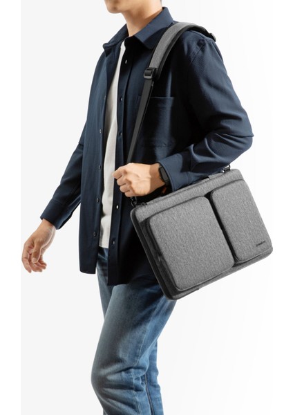 Defender A42 16 Inç Gri Macbook Pro Çantası - A42E1G3
