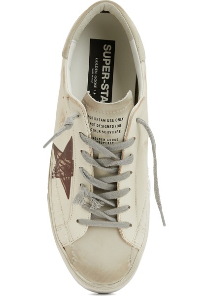 Super Star Beyaz Erkek Deri Sneaker fırsatları