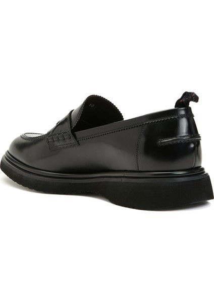 Siyah Erkek Deri Loafer