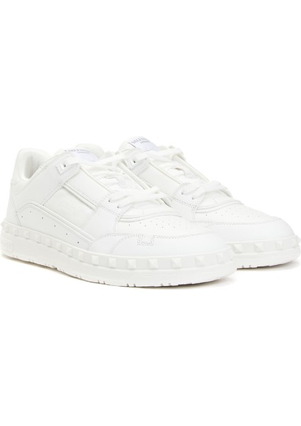 Freedots Beyaz Erkek Deri Sneaker