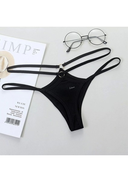 Miraxx Büyük Beden Siyah String Bato Külot