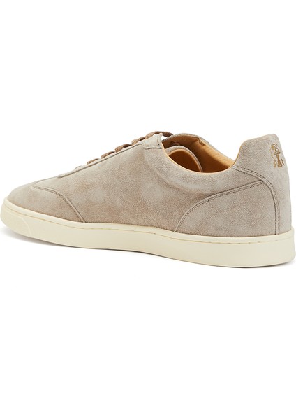 Bej Erkek Deri Sneaker