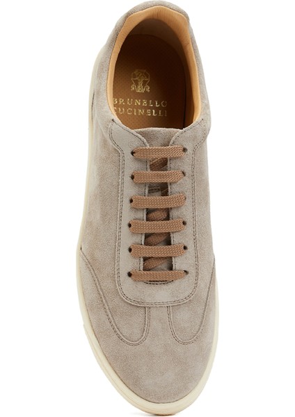 Bej Erkek Deri Sneaker