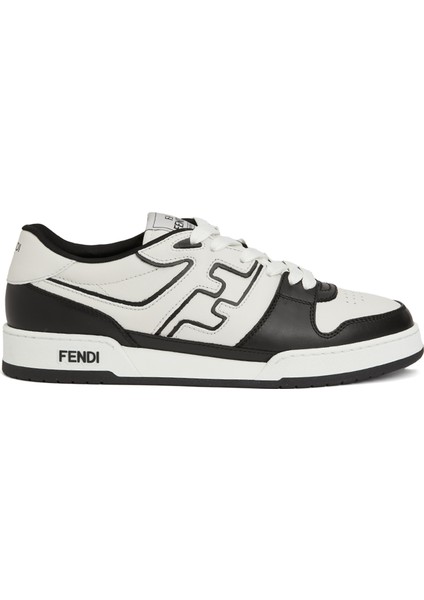 Match Siyah Beyaz Erkek Deri Sneaker