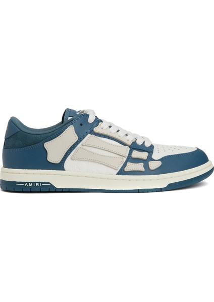 Debossed Ma Quad Skel Mavi Erkek Deri Sneaker