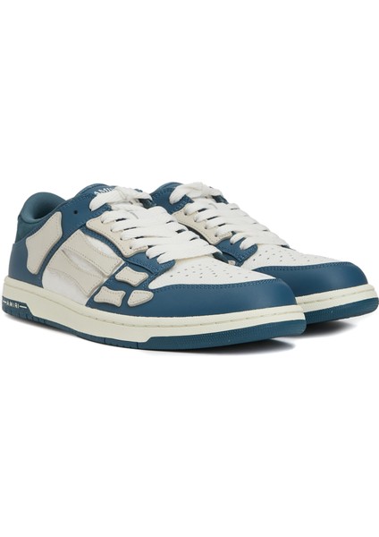 Debossed Ma Quad Skel Mavi Erkek Deri Sneaker