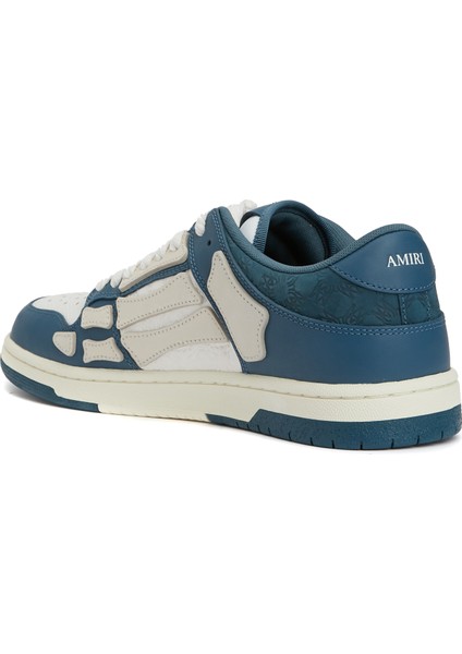 Debossed Ma Quad Skel Mavi Erkek Deri Sneaker
