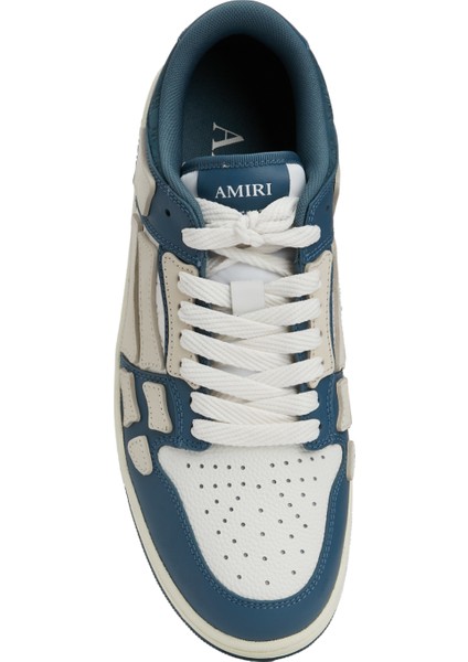 Debossed Ma Quad Skel Mavi Erkek Deri Sneaker