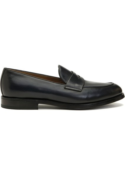 Siyah Erkek Deri Loafer