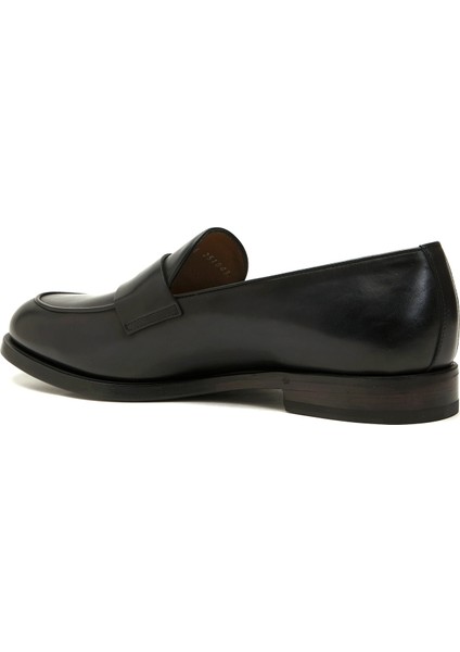 Siyah Erkek Deri Loafer