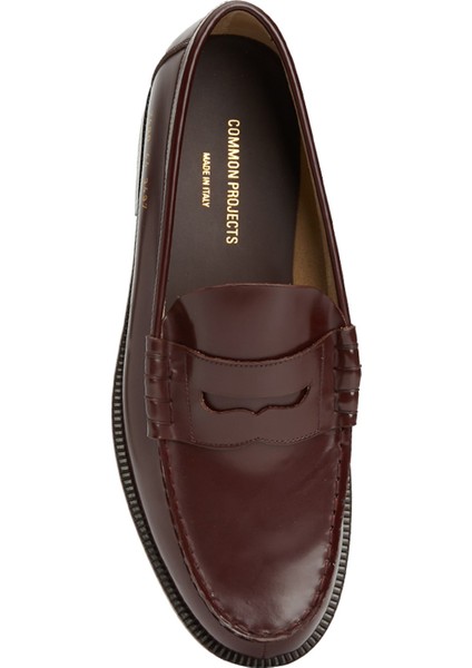 Bordo Erkek Deri Loafer