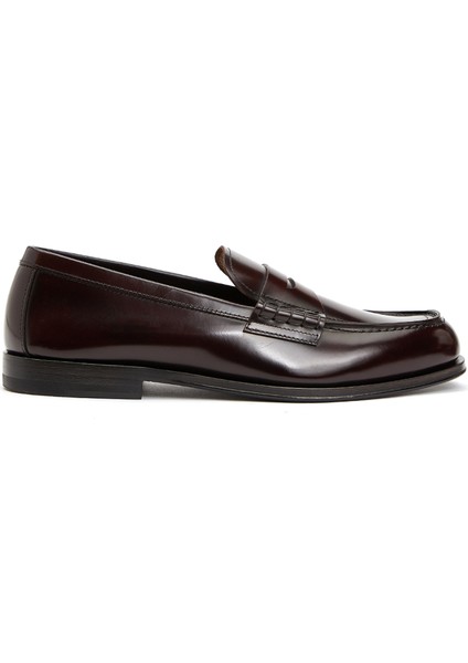 Bordo Erkek Deri Loafer