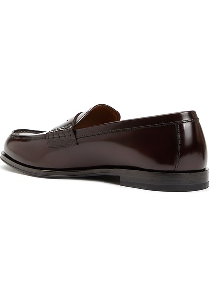 Bordo Erkek Deri Loafer
