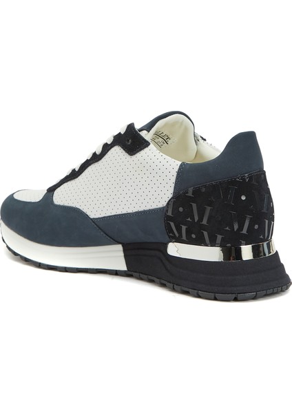 Lacivert Erkek Deri Sneaker
