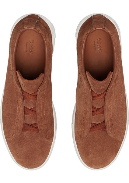 Taba Erkek Deri Sneaker