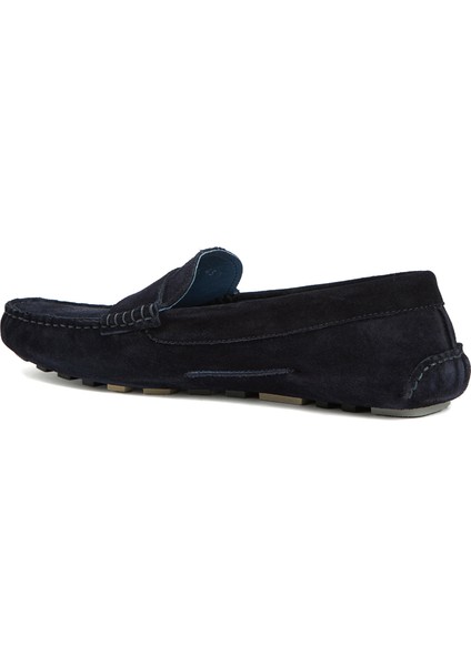 Lacivert Erkek Süet Loafer