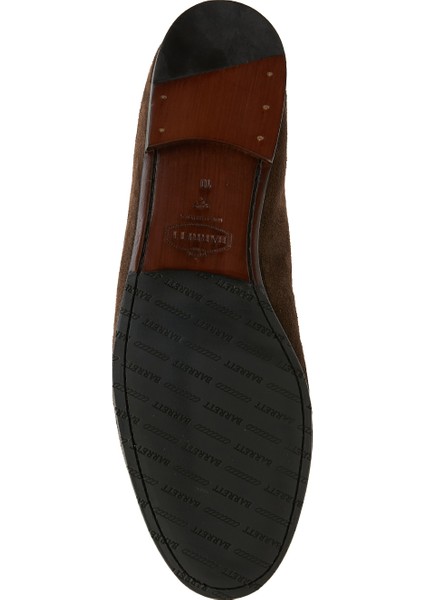 Koyu Kahverengi Erkek Süet Loafer
