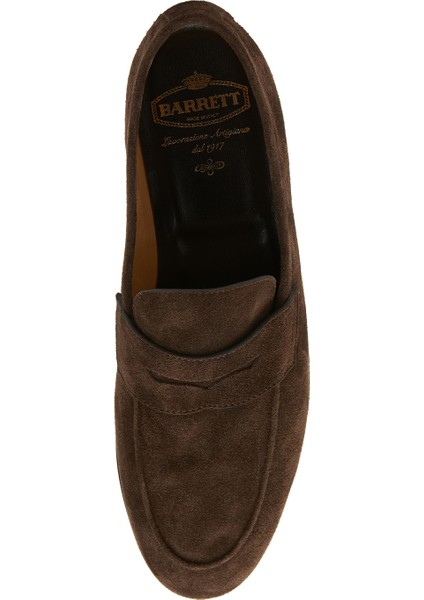 Koyu Kahverengi Erkek Süet Loafer