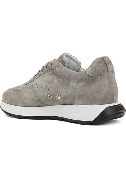 Gri Erkek Süet Sneaker
