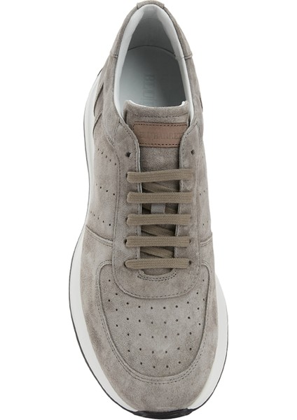 Gri Erkek Süet Sneaker
