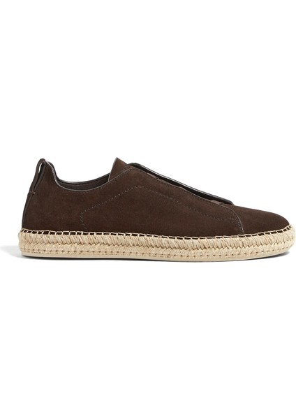 Kahverengi Erkek Deri Sneaker