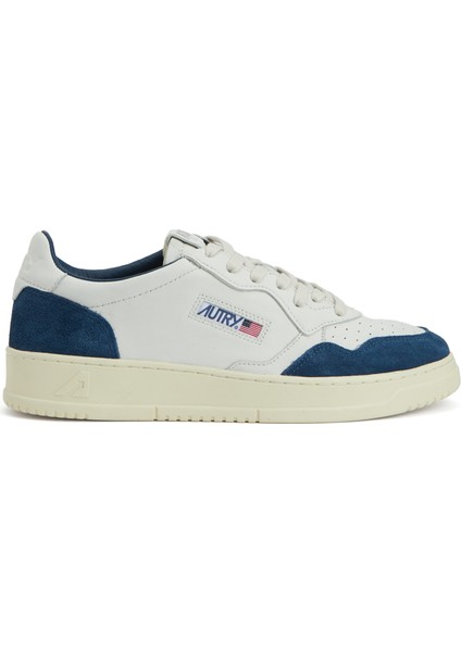 Medalist Lacivert Beyaz Erkek Deri Sneaker