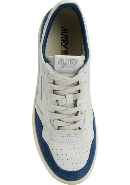 Medalist Lacivert Beyaz Erkek Deri Sneaker fırsatları