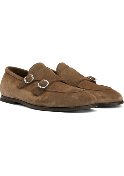 Koyu Gri Erkek Süet Loafer