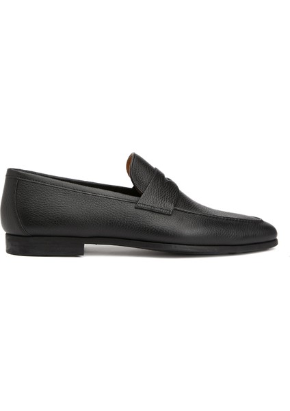Siyah Erkek Deri Loafer