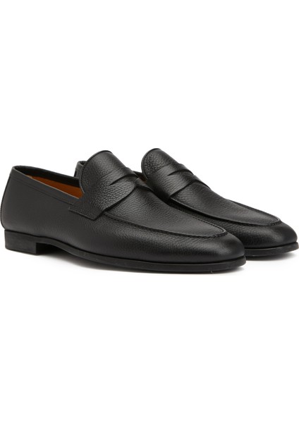 Siyah Erkek Deri Loafer