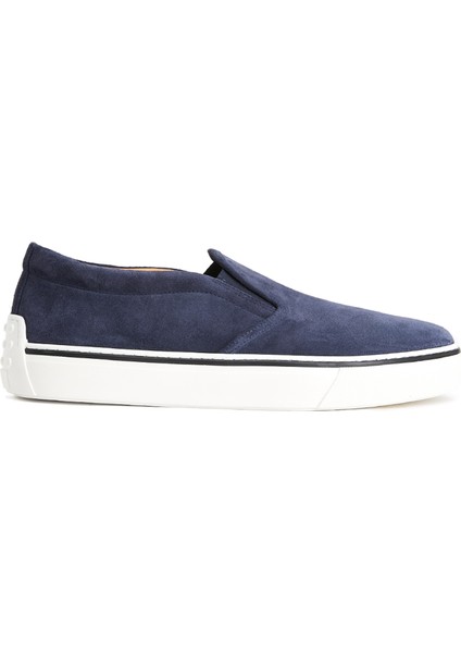 Lacivert Erkek Deri Sneaker