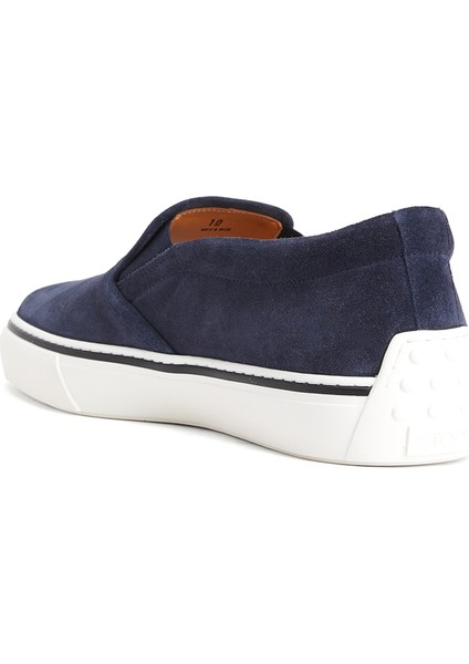 Lacivert Erkek Deri Sneaker