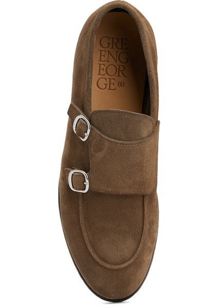 Koyu Gri Erkek Süet Loafer