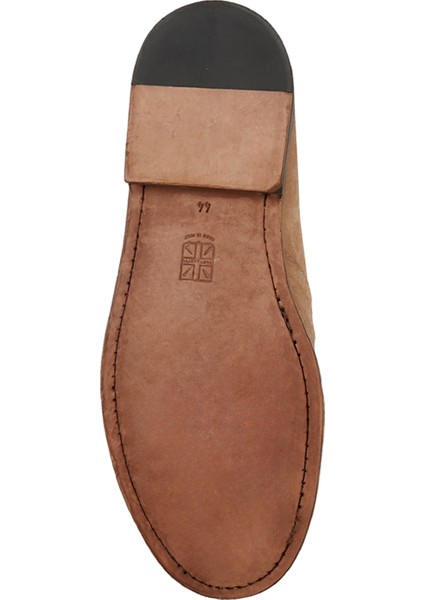 Bej Erkek Deri Loafer