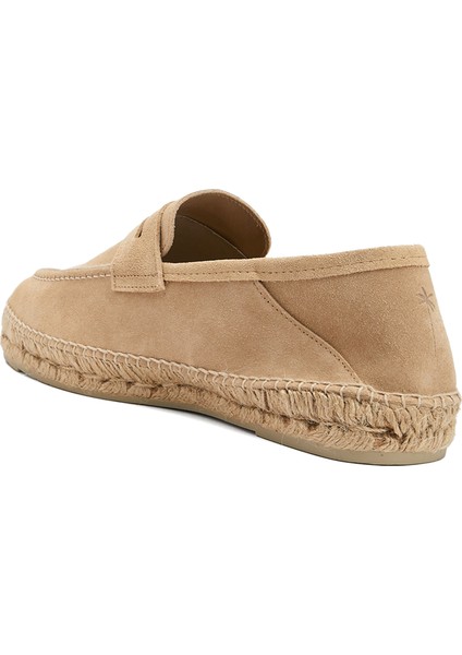 Bej Erkek Deri Loafer