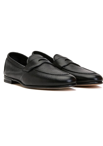 Siyah Erkek Deri Loafer