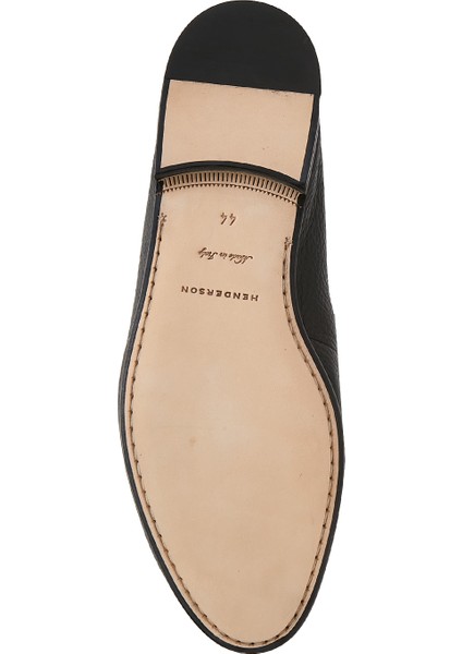 Siyah Erkek Deri Loafer
