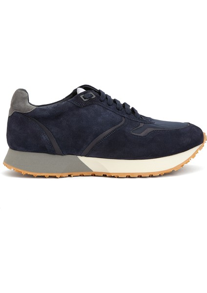 Lacivert Erkek Süet Sneaker