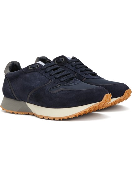 Lacivert Erkek Süet Sneaker