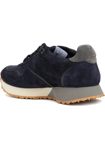 Lacivert Erkek Süet Sneaker
